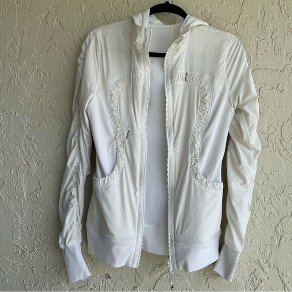 LULULEMON Dance Studio Jacket Women 6 Ruched Full Zip - Picture 4 of 11